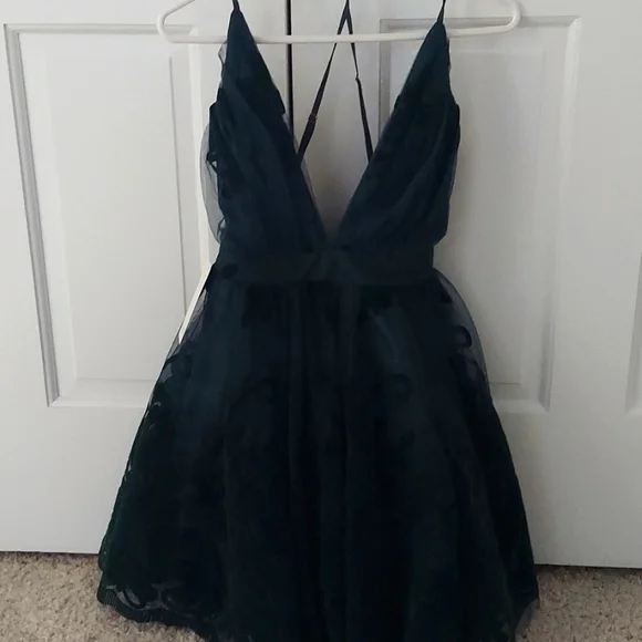Luxxel | Dresses | Forest Green Short Dress | Poshmark